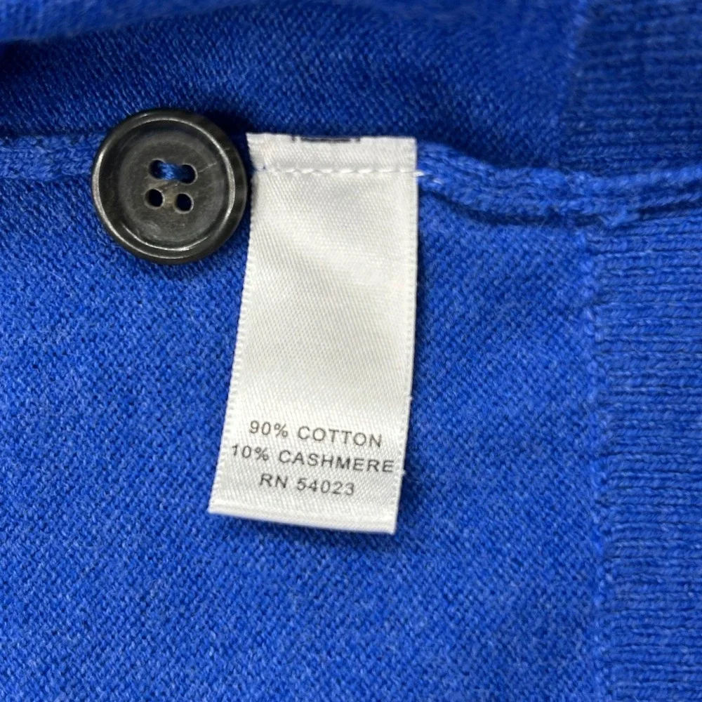 Banana Republic Cashmere Blend Sweater Mens XL Blue Pullover‎ Preppy Academia